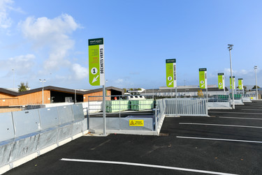 Derniers travaux avant l'ouverture de la decheterie de Souche