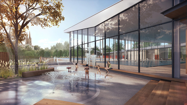 Piscine Pre Leroy : projet pataugeoire, équipe Brochet Lajus Pueyo
