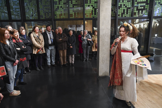 Inauguration de l'exposition Bernard d'Agesci - Présentation des visites théâtralisées ©Darri
