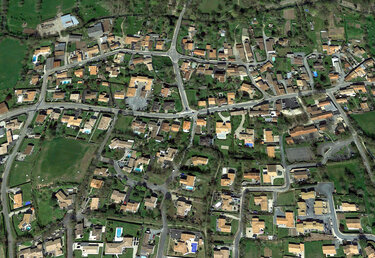 Vue aérienne Bessines