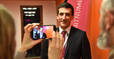 Interview de Jérôme Baloge, Président de l'Agglomération, à Niort Numéric ©BDerbord