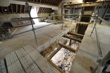 1er étage du conservatoire, vue sur le hall d'accueil, 8 mars 2019 ©Bruno Derbord 