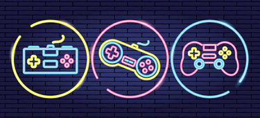 video game neon