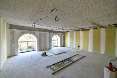 Travaux d'aménagement intérieur dans le Bâtiment du port, décembre 2019