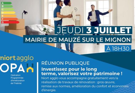 illustration de la manifestation Réunion publique : redonner de la valeur à son patrimoine et investissement immobilier