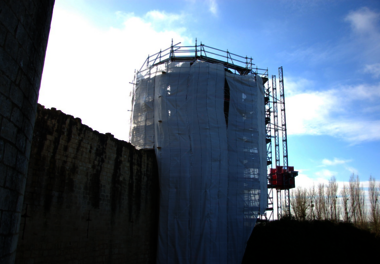 Château du Coudray-Salbart, travaux de restauration 2014