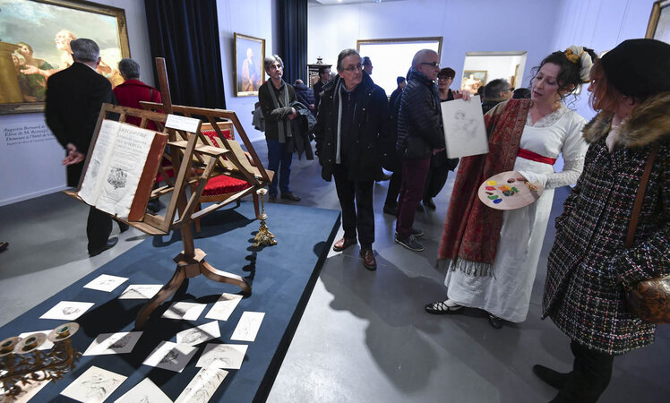 Inauguration de l'exposition Bernard d'Agesci - L'apprentissage académique ©Darri