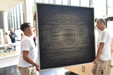 Dans les coulisses de l’exposition « HG Clouzot : un réalisateur en œuvres » ©Bruno Derbord