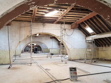 1er étage du conservatoire, visite de chantier du 8 mars 2019 ©Sylvie Méaille