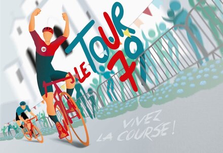 illustration de la manifestation 🚴‍♀️ Tour 79 fait étape à Chauray et Echiré